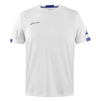 Camiseta Babolat Play Crew Neck Blanco Junior