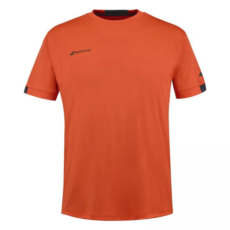 Camiseta Babolat Play Crew Neck Rojo Naranja Junior