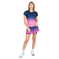 Bidi Badu Colortwist Pink Dark Blue Women  s T-Shirt