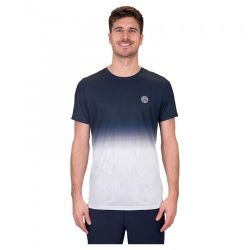 Camiseta Bidi Badu Crew Gradiant Azul Oscuro Blanco
