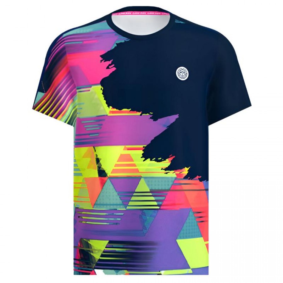 Bidi Badu Kaleido T-shirt bleu fonce melange  Offre - Pas cher