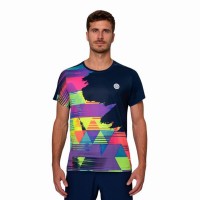Bidi Badu Kaleido T-shirt bleu fonce melange  Offre - Pas cher