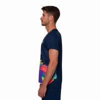 Bidi Badu Kaleido T-shirt bleu fonce melange  Offre - Pas cher