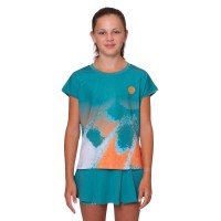 Bidi Badu Melbourne Capsleeve Orange Pétroleo T-Shirt Junior  Offre - Pas cher