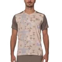 Bidi Badu Paris T-shirt Beige Marrone con Scollo a V  Offerta + Economico