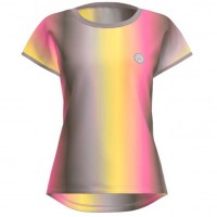 Camiseta Bidi Badu Spectrum Capsleeve Marron Amarillo Mujer  Offre - Pas cher