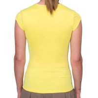 Camiseta Bidi Badu Spectrum Col en V Amarillo Mujer  Offre - Pas cher