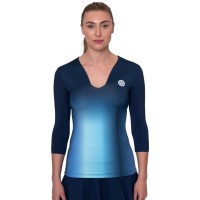 Bidi Badu Spectrum V-Neck Aqua Bleu foncé T-Shirt Femme  Offre - Pas cher