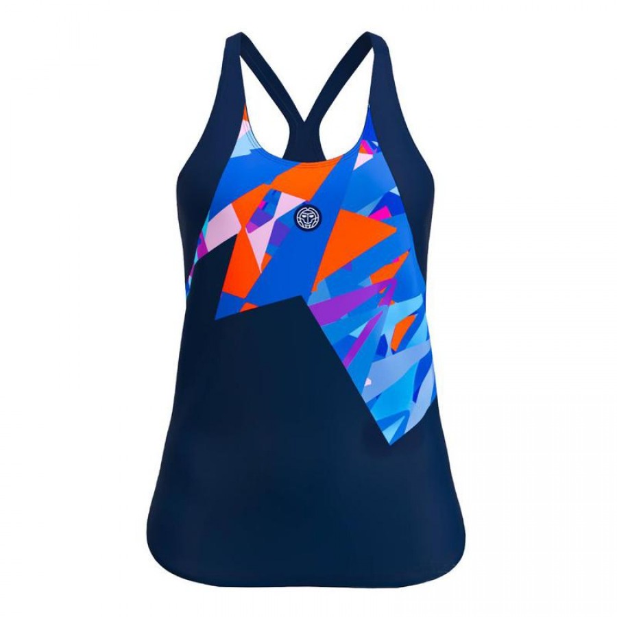 T-Shirt Bidi Badu Spike Bleu Fonce Femme  Offre - Pas cher