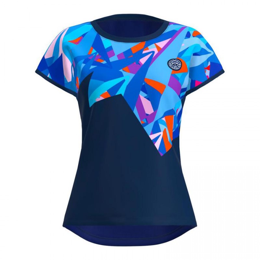 Camiseta Bidi Badu Spike Capsleeve Azul Oscuro Mujer  Oferta + Barato
