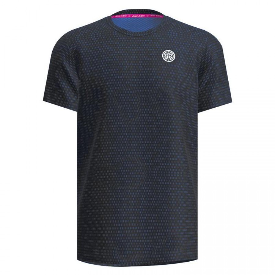 Bidi Badu Spike Crew Deux Couleurs Gris Fonce Bleu T-shirt  Offre - Pas cher
