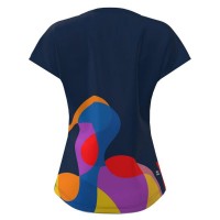 Bidi Badu Twiggy Capsleeve Dark Blue Mix T-Shirt Femme  Offre - Pas cher