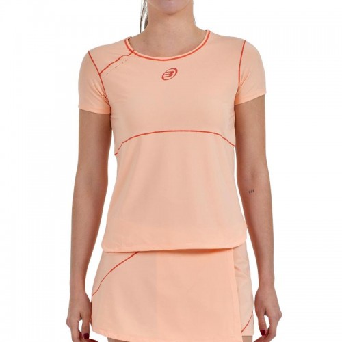Camiseta Bullpadel Delfi Brea Albala Naranja Pastel