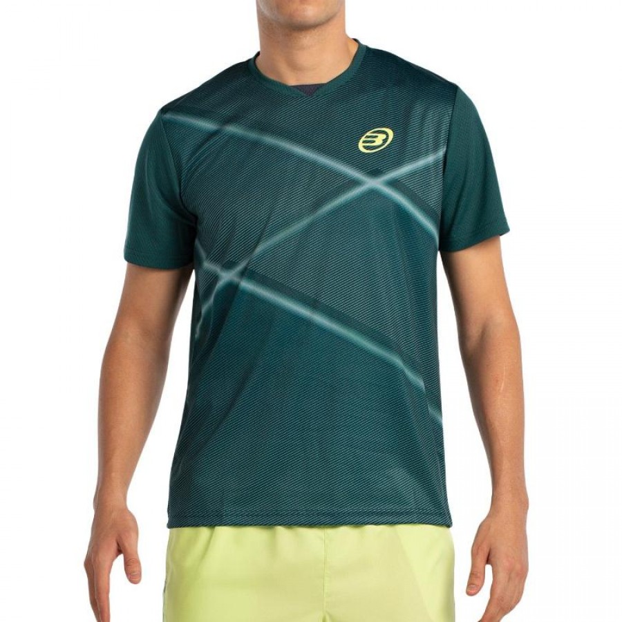 Camiseta Bullpadel Ladra Verde Oscuro  Oferta + Barato