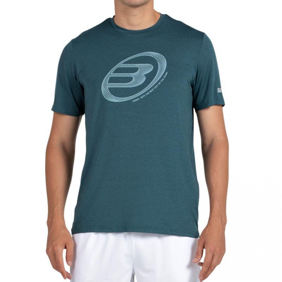 Camiseta Bullpadel Lande Verde Oscuro Vigore  Oferta + Barato