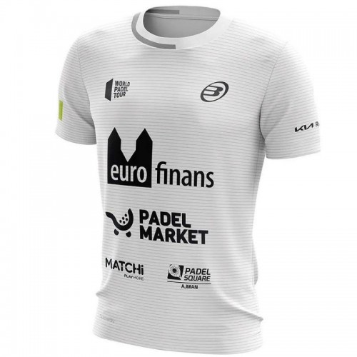 Camiseta Bullpadel Paquito Navarro Linde Blanco Junior