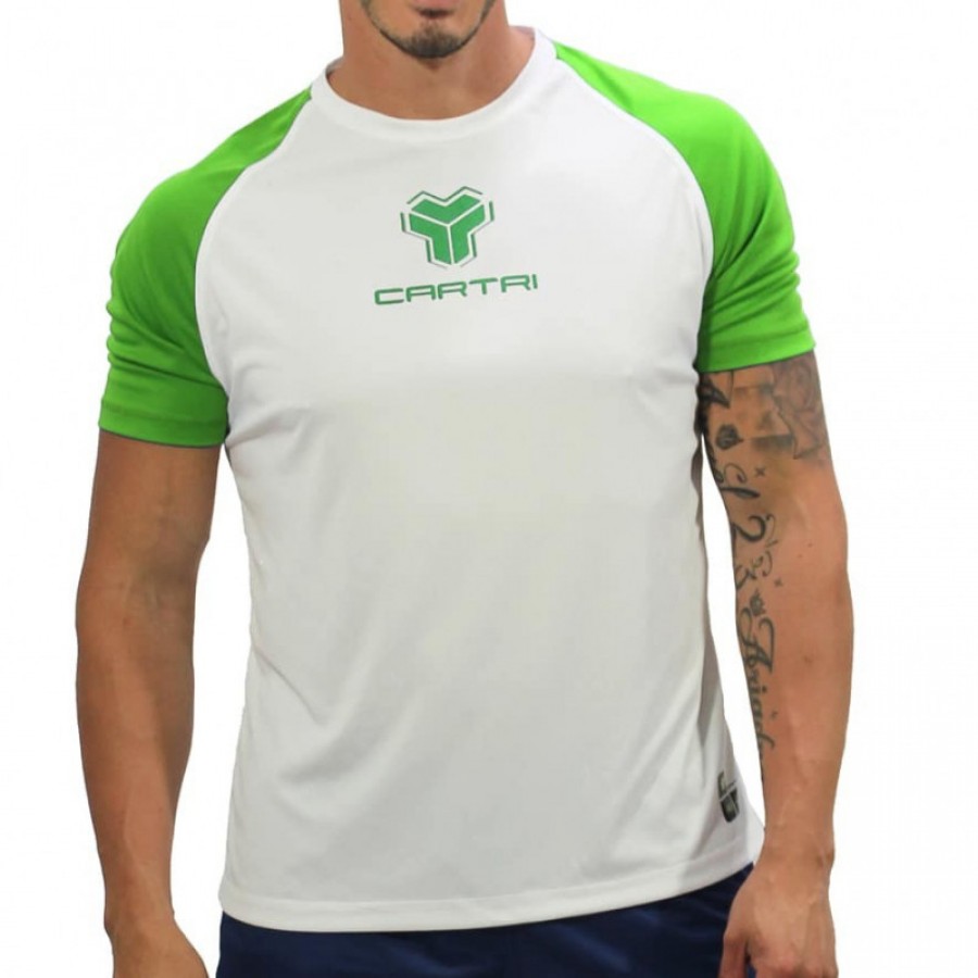 T-shirt Cartri Match Blanc Fluor  Offre - Pas cher
