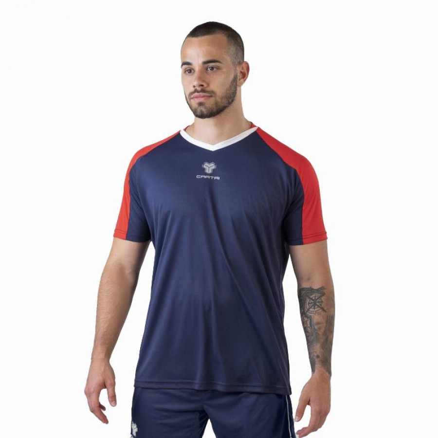 Camiseta Cartri School Rojo Azul Marino  Oferta + Barato