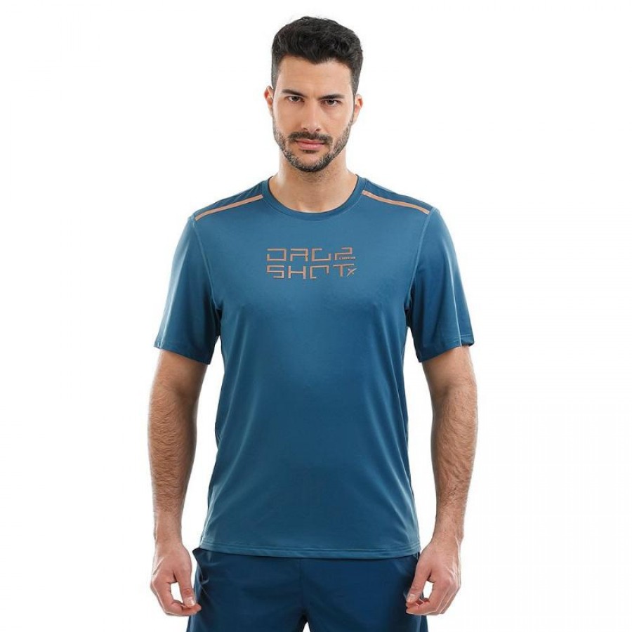 Camiseta Drop Shot Nur Azul - Barata Oferta Outlet