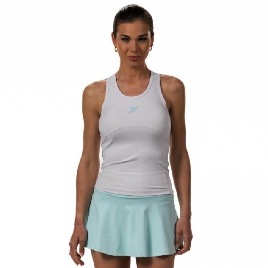 T-shirt blanc Drop Shot Opal  Offre - Pas cher