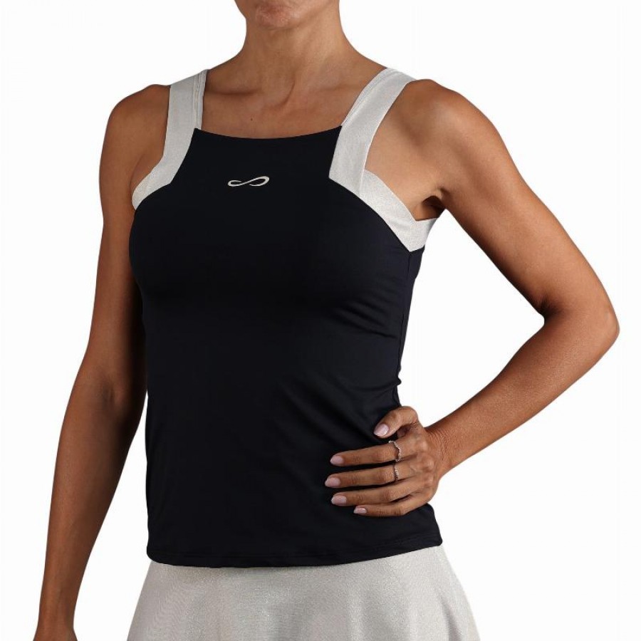 Camiseta Endless Breeze Negro Dorado  Oferta + Barato