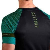 Endless Feisty Geo Petrol T-shirt noir  Offre - Pas cher