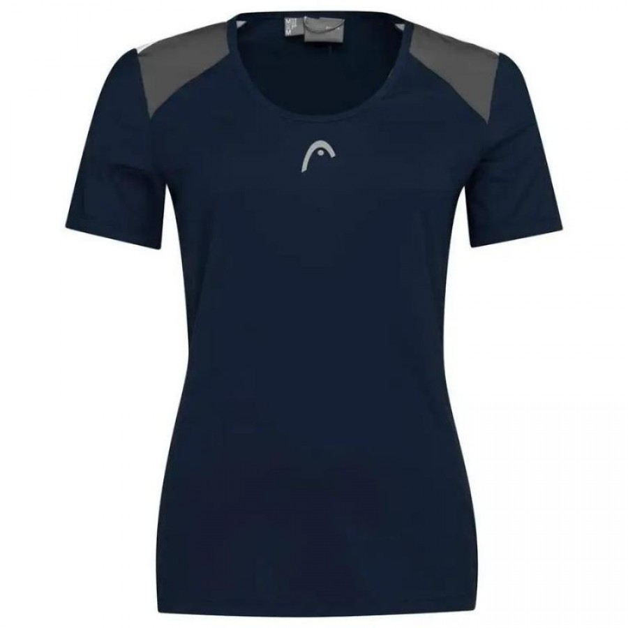 Camiseta Head Club 22 Tech Azul Marino Mujer