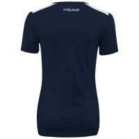 Camiseta Head Club 22 Tech Azul Marino Mujer