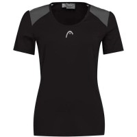 Camiseta Head Club 22 Tech Negro Mujer
