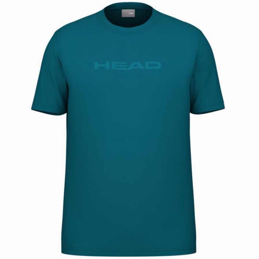 T-shirt bleu sarcelle Mouvement de la tête  Offre - Pas cher