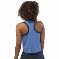 Camiseta Head Play Crop Top Blanco Azul Royal Mujer  Offer + Cheap