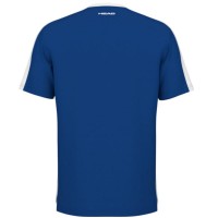 Camiseta Head Slice Azul Royal Junior  Offre - Pas cher