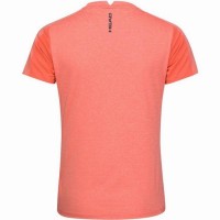 Camiseta Head Tech Coral Mujer