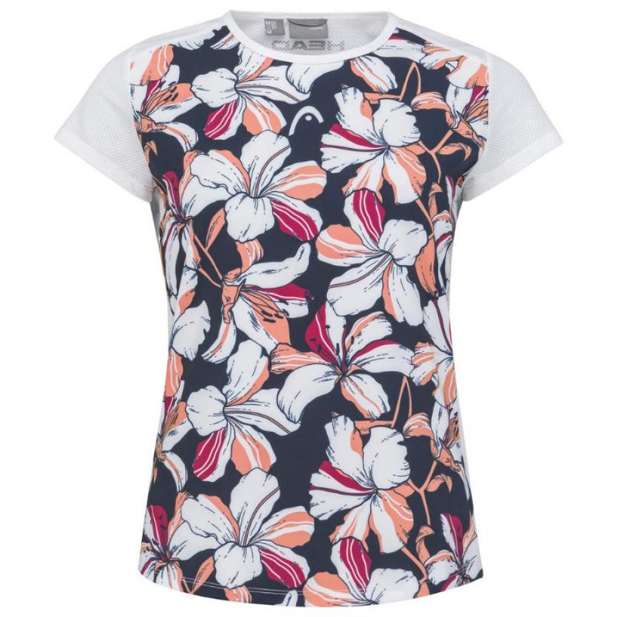 Head Tie- Break Print White Women  s T-Shirt