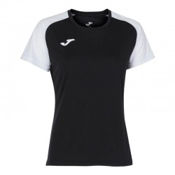 Camiseta Joma Academy IV Negro Blanco Mujer