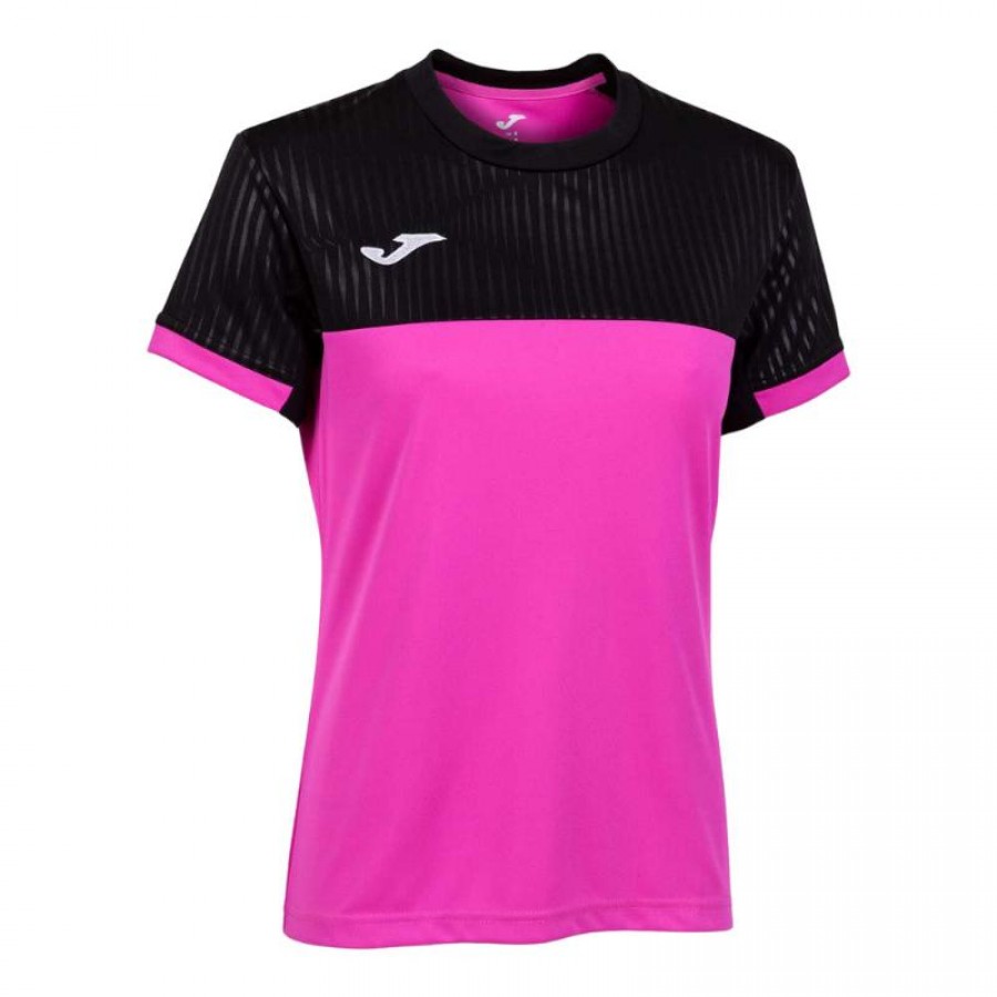 Joma Montreal Rose Noir T-Shirt Femme  Offre - Pas cher
