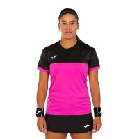Joma Montreal Rose Noir T-Shirt Femme  Offre - Pas cher