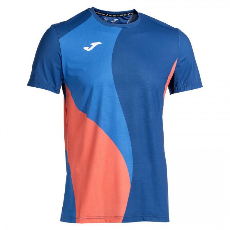 T-Shirt Joma Torneo Bleu Corail  Offre - Pas cher