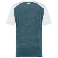 Kswiss Hypercourt Mix Melange Crew T-Shirt Blanc Vert Pétrole  Offre - Pas cher