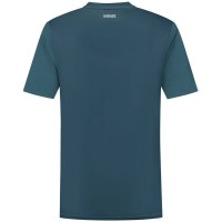 Camiseta Kswiss Hypercourt Print Crew 5 Verde Petroleo Rosa  Oferta + Barato