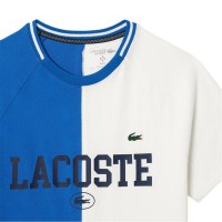 T-Shirt Lacoste Daniil Medvedev Azul Branco  Oferta + Barato
