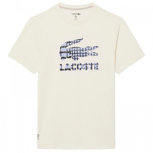 Camiseta Lacoste Daniil Medvedev Tenis Blanco Roto