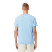 Camiseta Lacoste Novak Djokovic Ultra Dry Azul Pastel