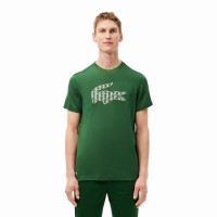 T-shirt Lacoste Pique Vert  Offre - Pas cher