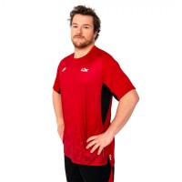 T-shirt à capuche de padel Lok A1 rouge