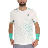 Camiseta Lotto Top IV Blanco Brillante Verde Turquesa Gris  Oferta + Barato