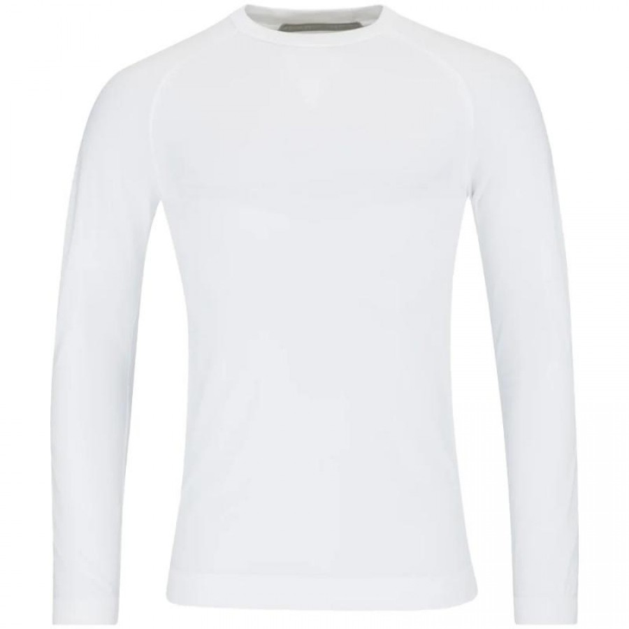 T-shirt blanc sans couture Head Flex à manches longues  Offre - Pas cher