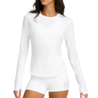 Camiseta Manga Larga Wilson All Day Blanco Mujer  Oferta + Barato