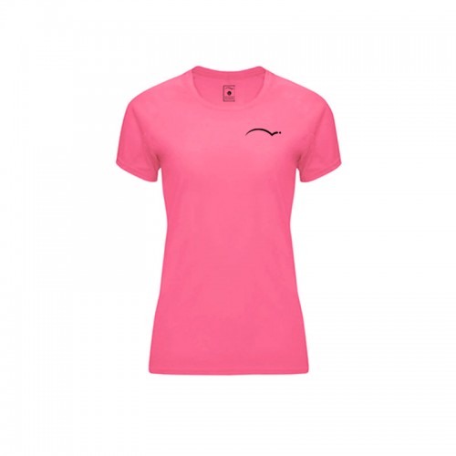 Camiseta PadelPoint Tournament Rosa Fluor Mujer