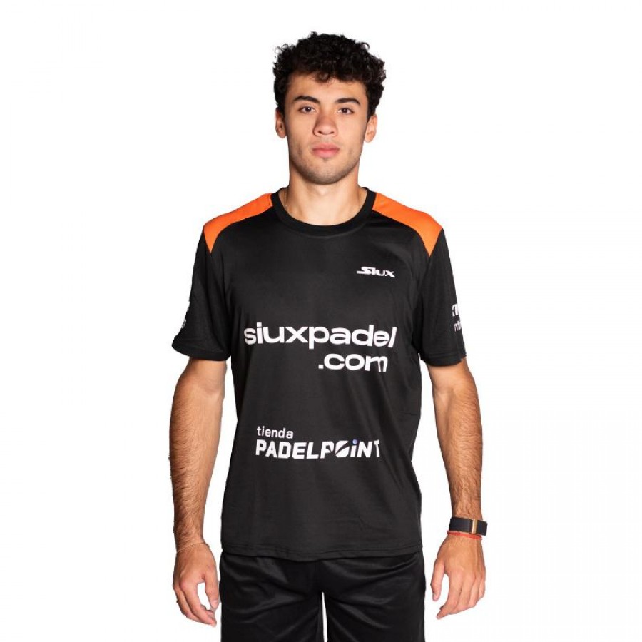 Camiseta Siux Leo Augsburger Fenix Oficial Negro Naranja  Oferta + Barato